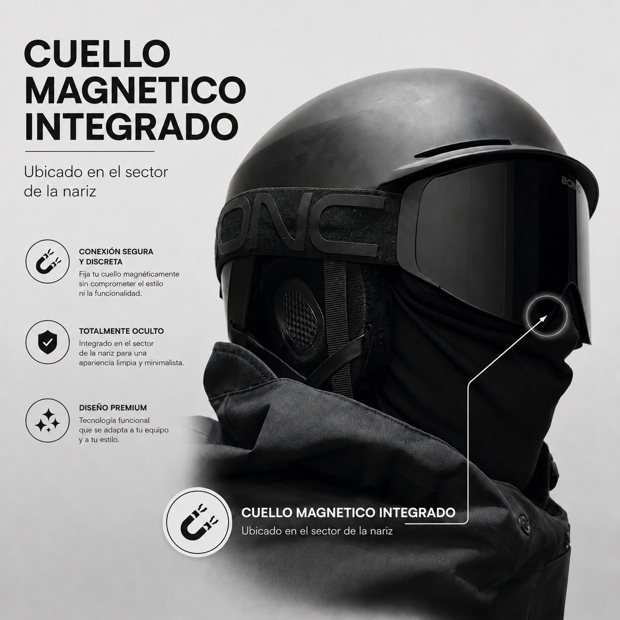 Cuello magn&eacute;tico integrado BONC